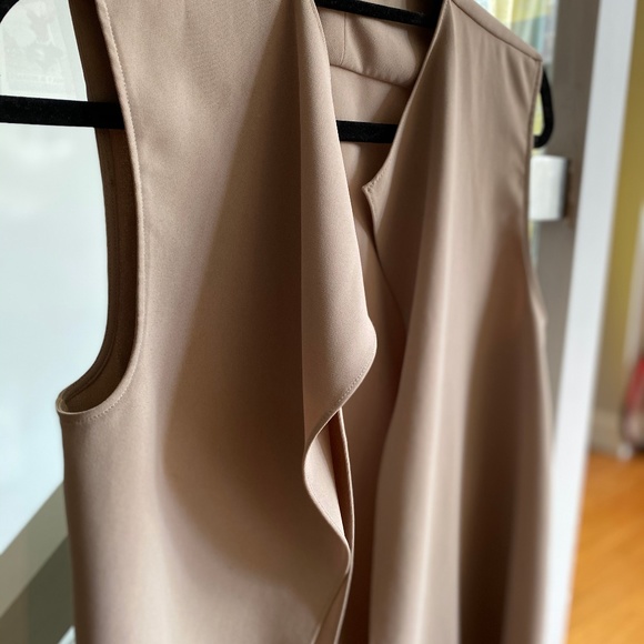 ZARA Tan Tie Vest - Picture 3 of 6